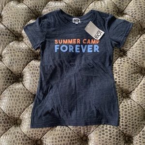 Suburban Riot, Girls NWT, Summer Camp T-shirt Size M, super cute!!! Nice!!!
